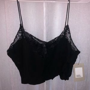 Trafaluc by Zara Black Crop Cami